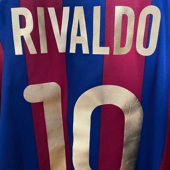 FC BARCELONA RIVALDO JERSEY VERY GOOD CONDITON - Picture 10 of 11